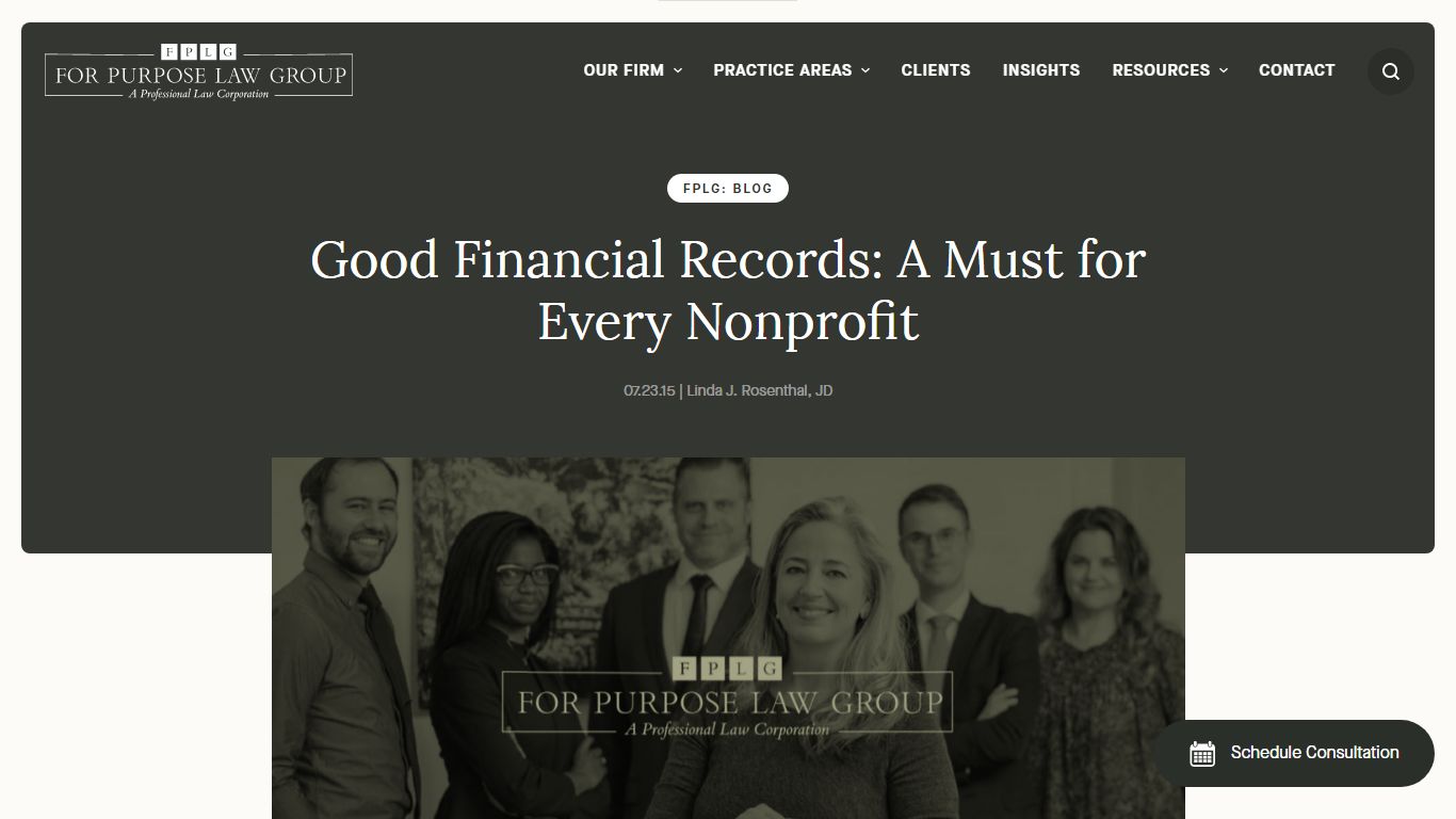 Good Financial Records: A Must for Every Nonprofit